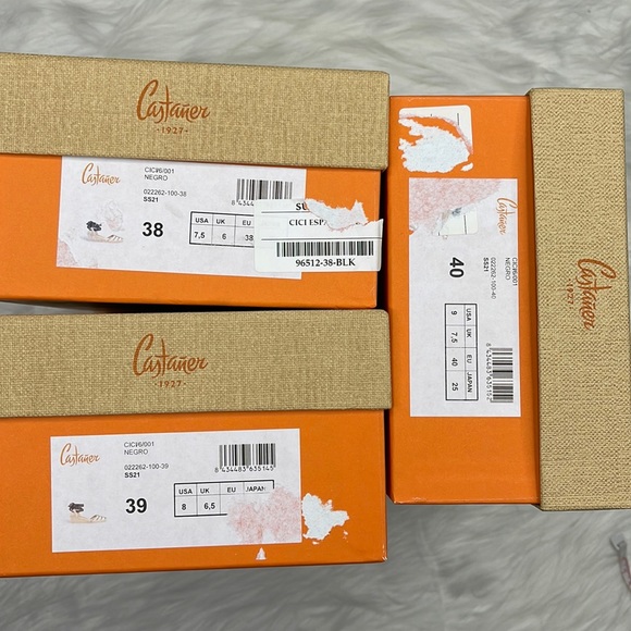 🆕 Castañer Cici Espadrille - Black, Tan & White - Picture 9 of 9